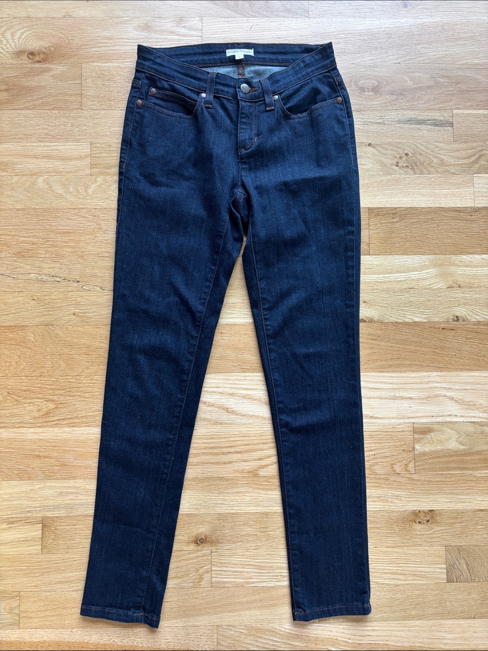 Eileen Fisher 2P Straight/Skinny Jeans Dark Blue